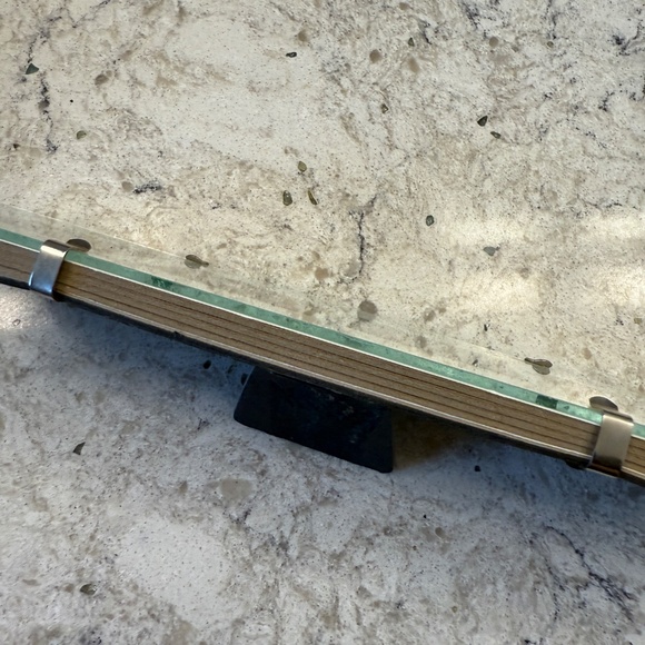 Unique Triple Matted Multicolor Desktop Art Print‎ Watercolor Hearts 9' x 3' - Picture 5 of 9